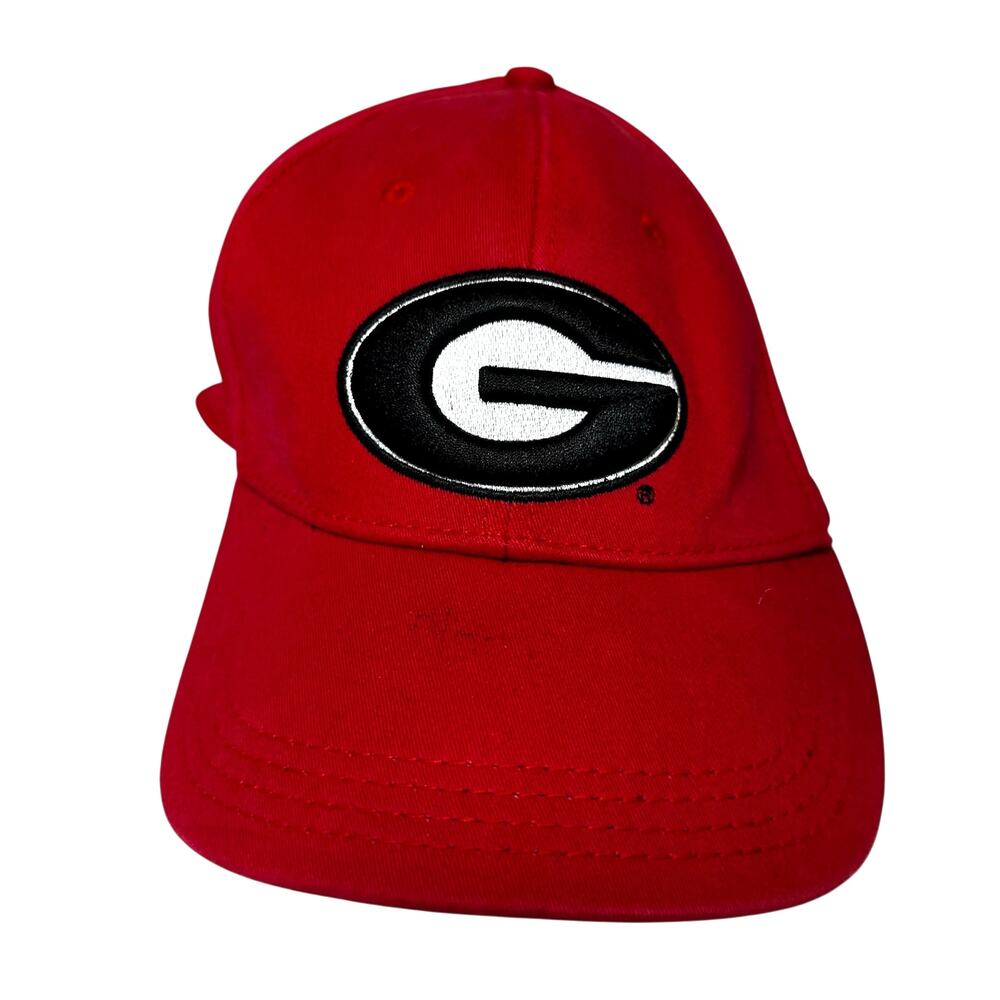 Georgia Bulldogs New Era Fits Hat Cap G Logo Embroidered Red Size Medium / Large